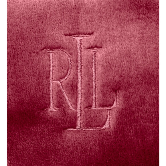 Lauren Ralph Lauren Micromink King Size American Beauty Red Blanket - Picture 7 of 8